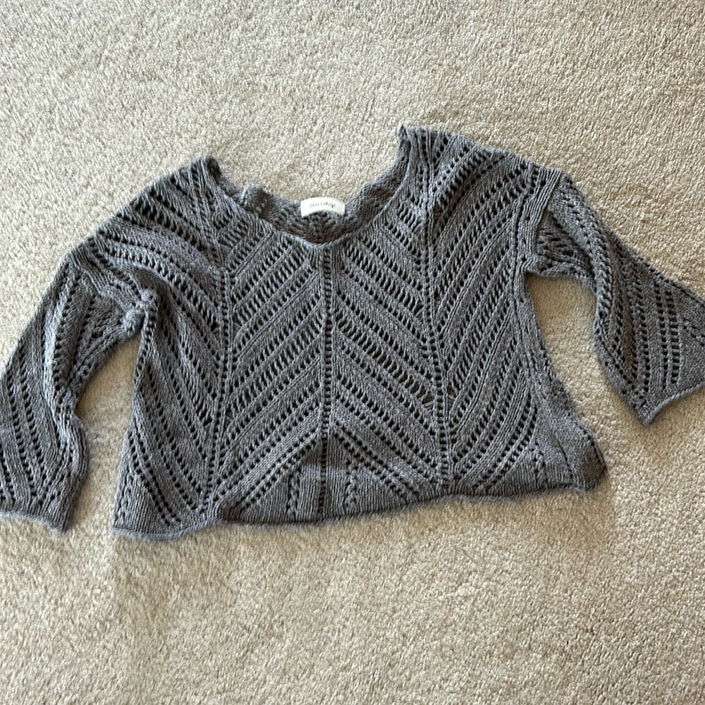 EUNISHOP LOOSE KNIT CROP SWEATER
